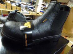 *Pair of WS Industrial Footwear Black Leather Dealer Boots Size 10