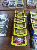 6 Boxed Corgi Route Master Buses