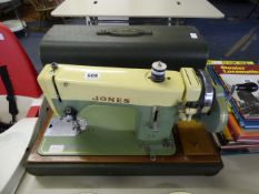 Jones Sewing Machine in Case