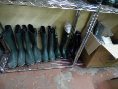 *3 Pairs of Storm Wells Green Wellies Size 3 & 1 Size 4