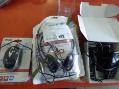 *Assorted lot including Mobile Phone - Headphones - Mouse etc