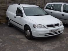 *Vauxhall Astra Van diesel Registration DV53 PFY
