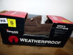 *Pair of 3M Sinsulate Size 7-8 Moccasin Slippers