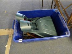 Box containing Tools - Shovels etc