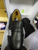 *Pair of Black Leather Safety Shoes Size 9