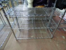 *2 Pieces of Adustable Chrome Shelving