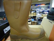 *Pair of Goliath Rigger Boots Tan Size 8