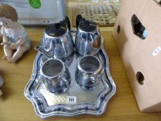 Plated Tea Service on Tray