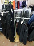 *Swastika Garment Rail in Silver & Light Beech Finish