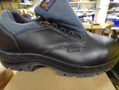 *Pair of Goliath Non-Metallic Lace Up Trainers Black Size 10