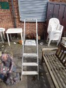 Pair of 4 Tread Aluminium Step Ladders