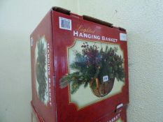 *LIGHTED HANGING BASKET