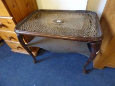 Mahogany Bergere Topped Coffee Table