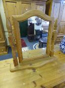 Pine Dressing Table Mirror