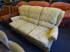 Floral 3 Seat Settee