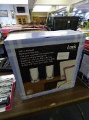 *PAIR OF CLEAR GLASS TOUCH LAMPS