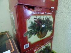 *LIGHTED HANGING BASKET