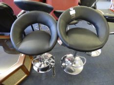*BLACK GASLIFT BARSTOOL X 2