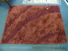 Deep Red Floor Rug 6 x 4