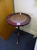 Mahogany Tripod Occasional Table