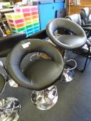 *BLACK GASLIFT  BARSTOOL 2PK