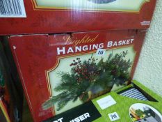 *LIGHTED HANGING BASKET