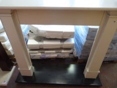 Painted Fire Surround with Black Hearth