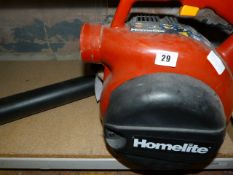 Petrol Driven Homelite Garden Vac