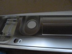 *Pyramis 1 1/2 Bowl Textured Stainless Steel Inset Sink Unit