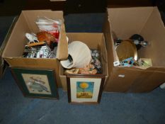 3 Boxes of Bric-a-Brac