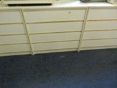 3 Melamine Chests of Drawers