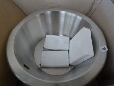 *Medium Stainless Steel Wash Hand Basin