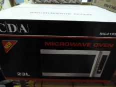 *CDA Model MC21SS 23 Litre Microwave Oven