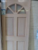 *XL Joinery Limited Carolina 78 x 33 x 1 3/4 Hardwood Exterior Door