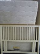 Double Response Double Bed with Cream & Pine Headboard