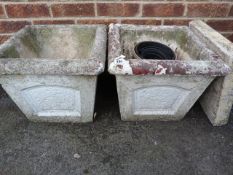 2 Concrete Pots