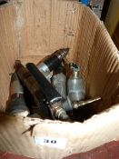 Box containing 5 Assorted Pneumatic Tools