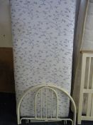 Single Bed with Metal Headboard