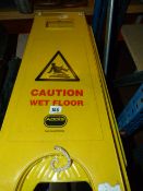 3 Wet Floor Signs
