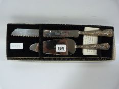 Silver Handled Cake Knife Set