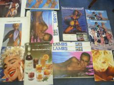 Collection of Madonna Calendars - Magazines & Collection of Lamb's Navy Rum Calendars