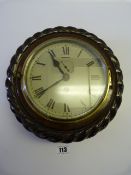 Oak Cased Wall Clock