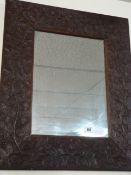 Carved Wood Framed Wall Mirror