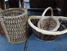 3 Wicker Baskets