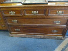 Edwardian Oak Low Boy