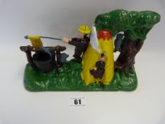 Child's Painted Cast Iron Money Bank