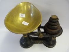 Vintage Set of Scales & Weights