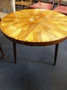 Inlaid Marquetry Occasional Table