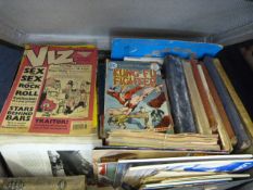 Suitcase Containing Magazines & Books