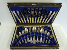 Oak Cased Canteen of Cutlery